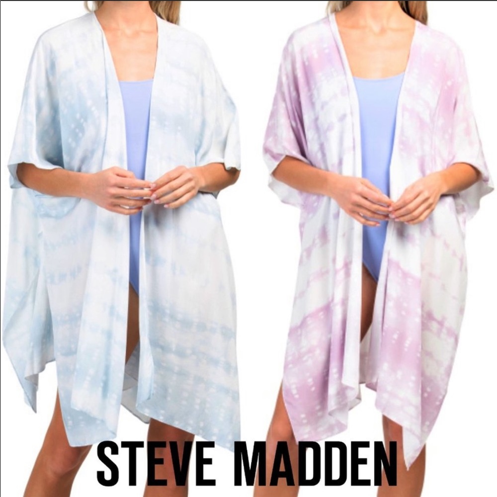 Steve Madden tie dye cover-up😎😍 Blue and white!
